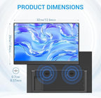 Veout Portable Monitor with Built-in Stand, IPS Vertical Monitor, USB-C & Mini HDMI External Laptop Screen, Second Display for PC, MacBook, iPad, Phone, Travel & Office, 14 inch - Image 2