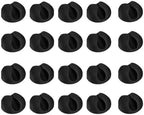 Cord Holder 20Pcs Cable Clips Winder Silicone Cable Organizer Desk Wire Storage Charger Cord Holder for Cords(Black 20pcs) by Unknown
