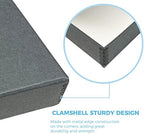 Lineco Clamshell Archival Storage Box, 16.5x20.5x1.75 Inch, Gray, Pack of 2 - Image 4