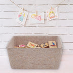 Welaxy Felt Wide Deep Drawer Organizer Caddy Natural Oatmeal Closet Storage - Image 4