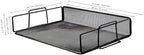 Exerz Letter Trays 4pcs Black Paper Sorters Stackable, 4 Tiers File Trays, Desk Organizer - Metal - Image 3