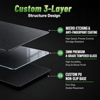 Glass Gaming Mouse Pad, 5.0 Nano Etched Surface, Custom PU Non Slip Base, Esports Level Speed & Precision, Tempered Glass, Waterproof & Durable, 490mm*420mm Large Size for FPS Gaming (Counter-Strike) - Image 5