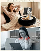 Miledi Tablet Pillow Stand for Bed with 360° Rotating Holder, Black - Image 2
