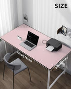 AFIING Large Desk Mat 55" x 24" - PU Leather Desk Pad Protector, Waterproof Non-Slip Extended Mouse Pad for Office Desk, Keyboard, Laptop and Home Workspace (Light Blue) - Image 5