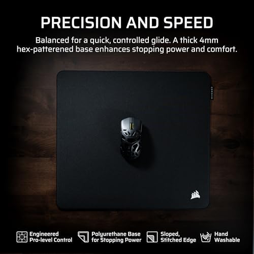Corsair MM PRO Control Cloth Large Gaming Mouse Pad – Black - Image 2