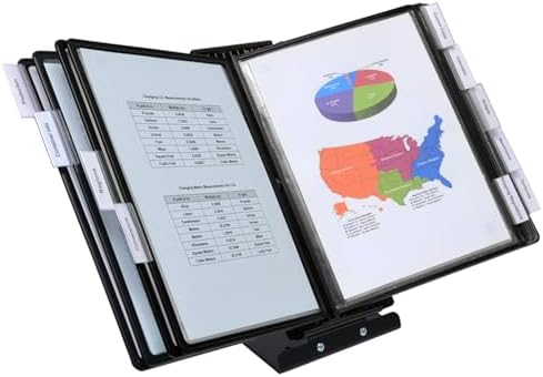 Ultimate Office SWITCHFILE 10-Pocket Reference Display Organizer Black Pkts by UltimateOffice