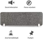 MYOYAY 40''x12'' Privacy Panel Clamp-on Acoustic Desk Divider Freestanding Sound Absorbing Cubicle Desk Divider Removable Acoustic Partitions with 2 Clips for Offices, Braries, Classrooms, Library - Image 7
