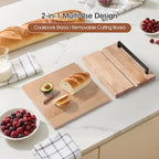Wooden Recipe Book Holder& Kitchen Serving Tray for Kitchen Counter Decor - Image 3