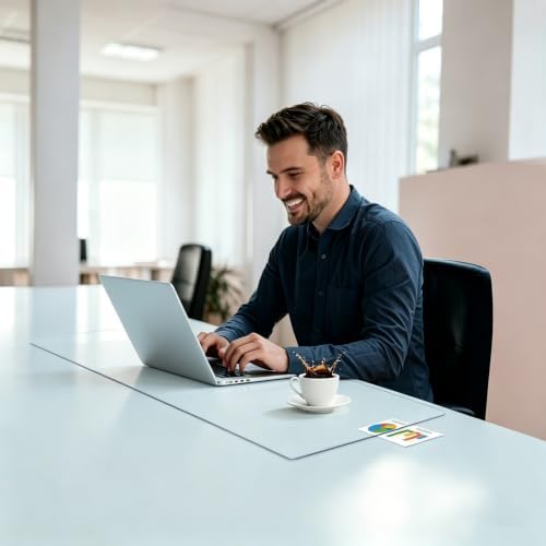Clear Table Cover Protector 11.7x15.7in, 3mm Plastic Tablecloth - Image 3