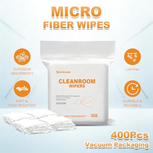 Microfiber Cloths 4"x4"(400 Pcs,200GSM) - Image 2