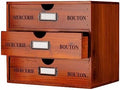Large Wooden Drawers Wooden Box with Drawer Brown by PACKGILO