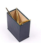 MOOGCO Leather Document Tray - Pen Holder - Note Paper Holder -3 Accessories-Desk Organizer - Office Desk Accessories - Desktop Storage - 3 PCS (GREEN) - Image 3