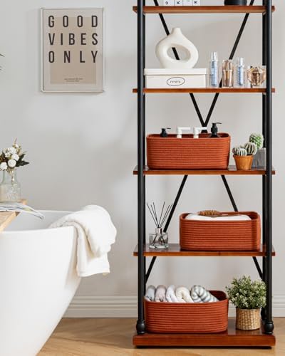 KALLAX Small Woven Storage Basket for Organizing, 13.5x9.5x5 inches, 3 Pack - Image 6