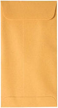 JAM PAPER #7 Coin Business Envelopes with Peel and Seal Closure - 3 1/2 x 6 1/2 - Brown Kraft Manila - Bulk 250/Box by JAMPaper