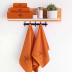Peryiter 3 Pcs Fall Bath Towels Set, Fall Tree, Orange - Image 4