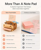 Note Toad Desk Organizer Sticky Note Holder, 3 Writing Templates - Image 6