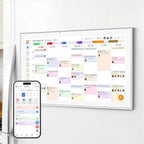 21.5 Inch Magnetic Fridge Smart Digital Calendar, White by JSUSOU