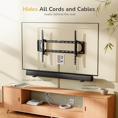 Mount-It! In-Wall TV Cable Management Kit with Power – Triple Outlet, Male Wall Plug and 5ft External & 9ft Behind the Wall Cords, Hand Saw – Easy, Safe Cable Management for TV and Home Theater Setups - Image 4
