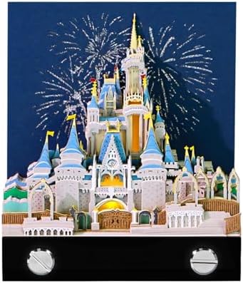 3D Calendar 2027,3D Memo Pad Time Piece Calendar 2027 Creative Desk Calendar Art Paper Sculpture Fantasy Castle, 2027 Tear Off Calendar DIY Decorative Gift by Easolay