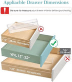 Vtopmart 4" High Drawer Dividers for Clothes, 13"-22" Adjustable, 12 pack - Image 2