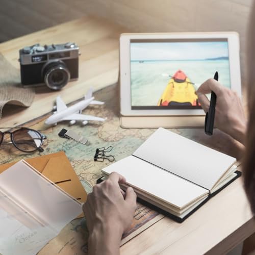 Thenshop Traveling Refillable Leather Journal Notebook, Black, Stand Size - Image 6