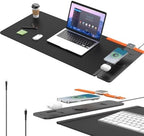 2nd Gen Wireless Charging Desk Mat, 3-in-1 Magnetic Mouse Pad by AWEXEO