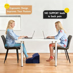 Foot Rest Under Desk,Ergonomic Foot Rest Office Comfort Foot Stool at Work - Image 5