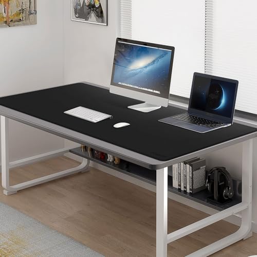 Mydours Extra Large 59" x 24" PU Leather Desk Pad,Gaming Mouse Pad, Black - Image 4