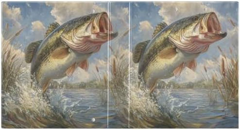Bass Fish Vintage 3 Ring Binders 1.5 Inch Clear View Three Ring Binders Versatile Binder for Work School Office Supply 1 Pack - Image 2