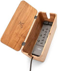 Cable Management Box, Power Strip & Extension Cord Hider, Desk Organizer by LuxeDesigns