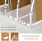 YUXUN Acrylic Desk File Organizer, 8-Section Upright Magazine Holder - Image 3