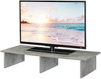 Convenience Concepts Designs2Go Wide TV Riser 42", for TVs up to 46" - Contemporary TV or Computer Riser for Living Room, Modern Office, Den, Faux Birch - Image 3