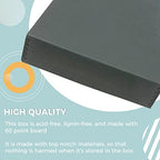 Golden State Art, Drop Front Archival Storage Box, Gray, 14.75x18.75x3 Inch - Image 5