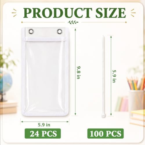 24 Pcs Water Bottle Holder for Classroom Desk Chair - Image 2