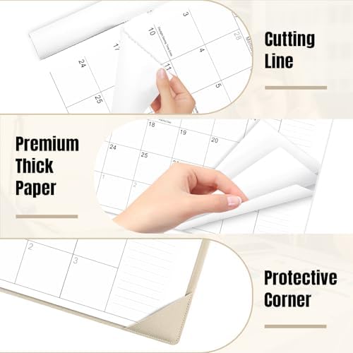 Desk Calendar 2026-2027 with Desktop Mat,22x17'' Large Desktop Pad Calendar - Image 3