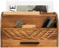 Wooden Mail Organizer Countertop Mail Sorter with Storage Drawer by VERGOODR