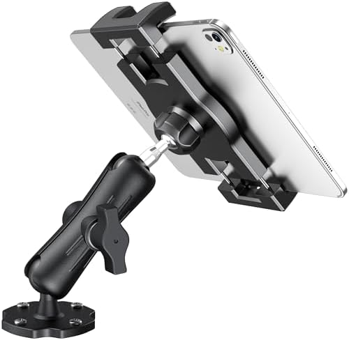 Keuvirya Heavy Duty Tablet Mount for Truck & Vehicle, Drill Base iPad Mount by Keuvirya