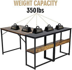 UNICOO® 3 Combination L Shaped Corner Desk with Shelves, Computer Desk with Drawers, Home Office Writing Study Bookshelf Desk Combo, Multi-Function 4 Tier Reversible Storage Bookshelf (XJH-2402) - Image 7
