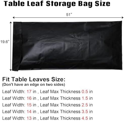 Table Leaf Storage Bag Padded 2 Pack,51×20in - Image 3