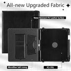 E NET-CASE Case for Kindle Scribe 10.2 inch(2024/2022 Release),Premium PU Leather with Card Slot and Pen Holder adn and Auto Sleep/Wake,Shoulder Strap Cover for 10.2" Kindle (Black) - Image 4
