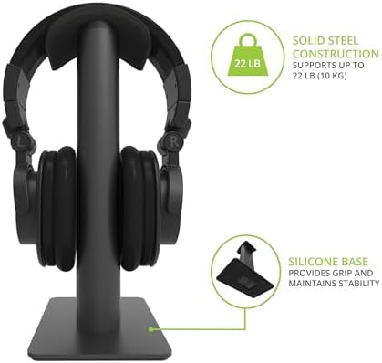 Kanto Living H2 Premium Headphone Stand - Black - Image 3