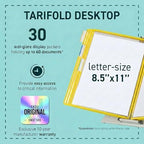 Tarifold Desktop Reference Display System, 30 Pockets, Expandable, Yellow - Image 2