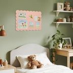 Scalloped Bulletin Board 24x18 inches, Decorative Felt Pin Board for Wall - Image 5