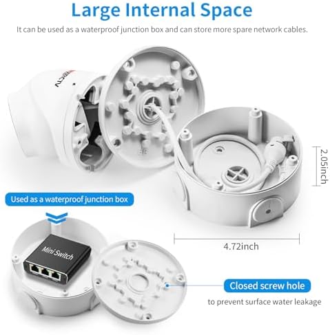 Universial ABS Security Camera Junction Box (8 Pack) - Image 5