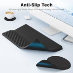 Ospelelf Ergonomic Mouse Pad and Keyboard Stand Wrist Rest Set, Memory Foam Comfort, Pain Relief for Typing, Office Desk Accessories, Black - Image 5