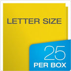 Oxford Twin-Pocket Folders, Textured Paper, Letter Size, Yellow, Holds 100 Sheets, Box of 25 (57509EE) (Pack of 5) - Image 6