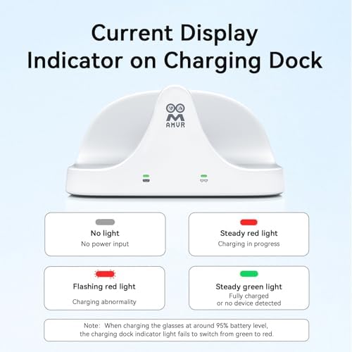 AMVR Magnetic 2-in-1 Charging Dock for Meta Ray-Ban Glasses(Gen 1 / Gen 2) - Image 5