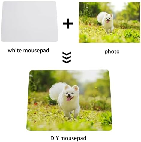 80 PCS White Mouse Pad 3mm Thick for Heat Press Printing,Bulk Mousepad Blanks for Heat Transfer Crafts 22x18x0.3CM - Image 5