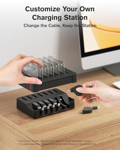 SooPii HomeHub H1 60W Charging Station for Multiple Devices, Black - Image 6