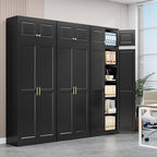 Polup 86" Tall Metal Kitchen Pantry Storage Cabinet with Doors and Shelves - Image 2